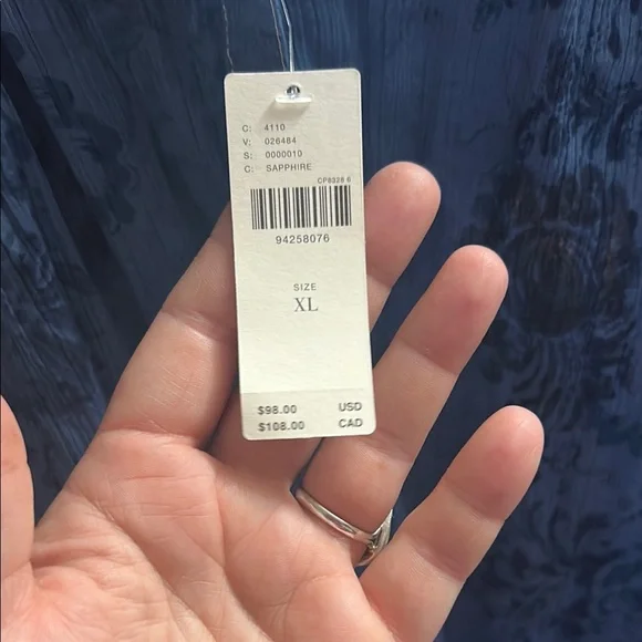 Anthropologie Textured Blue Blouse - Picture 2 of 5